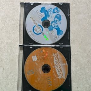Wii video games- Mario Kart & Mario and Sonic Olympic Games